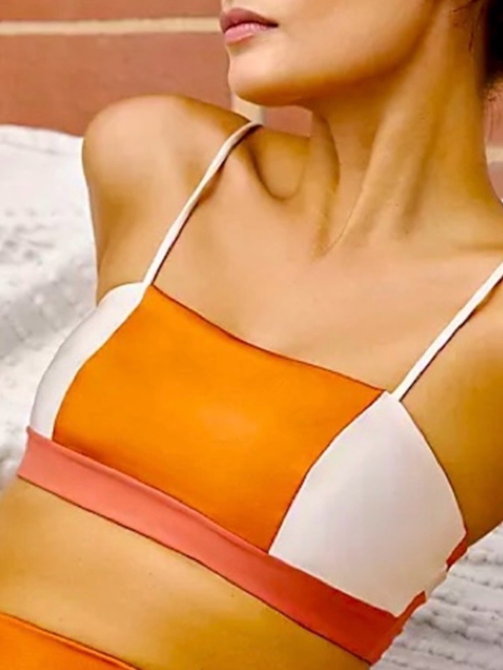 Maaji Reversible Summer Striped Bikini Top, NEW